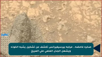 صخرة غامضة.. مركبة بيرسيفيرانس تكشف عن تشكيل يشبه الخوذة ويشعل الجدل العلمي على المريخ